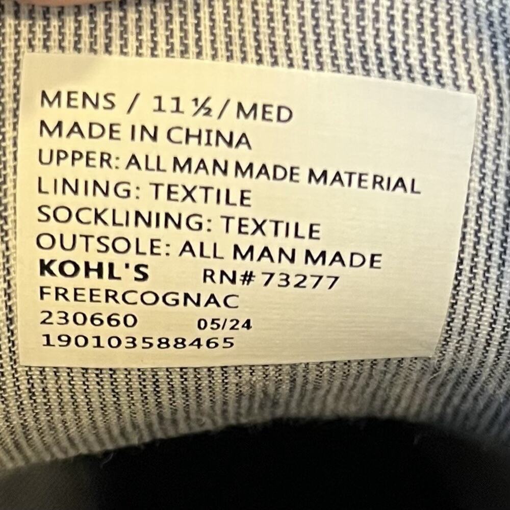 Sonoma Mens Dress Shoes Ortholite‎ Eco Sz 11.5 Brown Navy Preppy College Classic - Picture 10 of 10